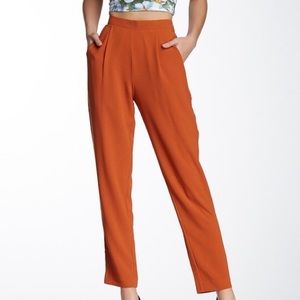 American apparel orange crepe pants